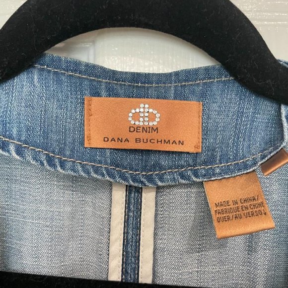 Dana Buchman Denim Vintage Ruffled Jacket 10 Reduced!!! - Picture 3 of 3